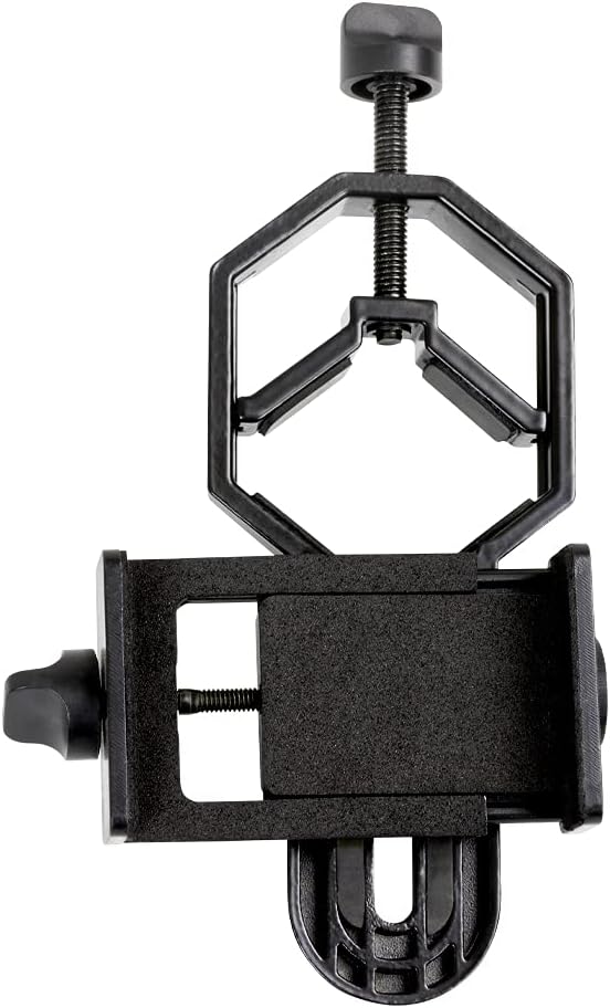 Celestron 81035 Basic Smartphone Adapter - Compatible with Telescopes, Binoculars, Spotting Scopes and Microscopes, Capture Images and Video Through Your Eyepiece, Black