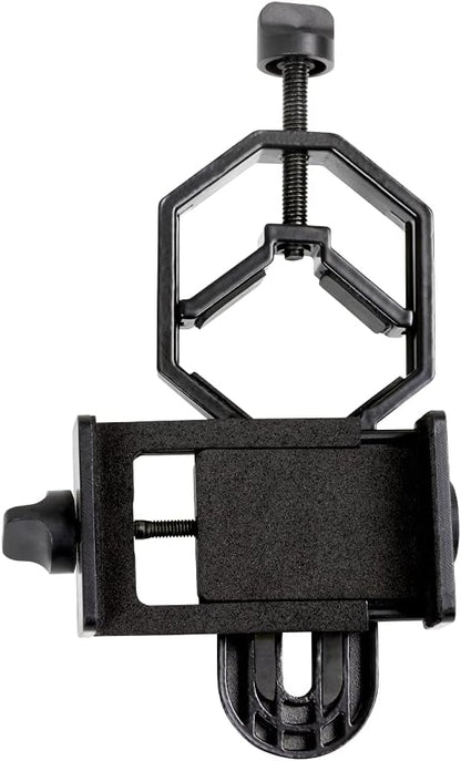 Celestron 81035 Basic Smartphone Adapter - Compatible with Telescopes, Binoculars, Spotting Scopes and Microscopes, Capture Images and Video Through Your Eyepiece, Black
