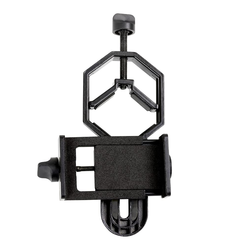 Celestron 81035 Basic Smartphone Adapter - Compatible with Telescopes, Binoculars, Spotting Scopes and Microscopes, Capture Images and Video Through Your Eyepiece, Black